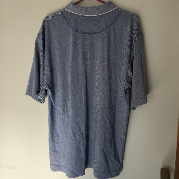 Cutter & Buck XL Men's Blue Micro Check Cotton Blend Golf Polo Gorpcore Preppy - Picture 7 of 11